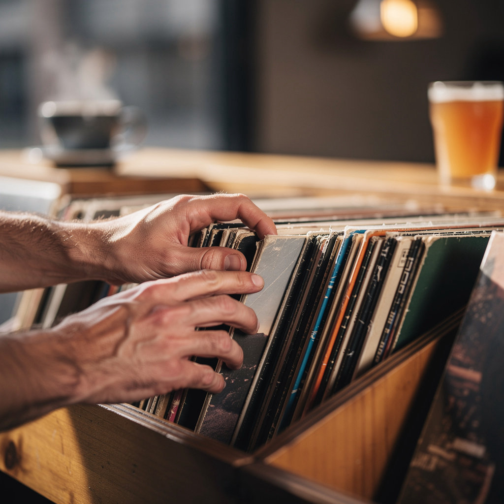 Black Dog Vinyl Cafe curated vinyl record collection - new and used albums for collectors in Plainfield, IL